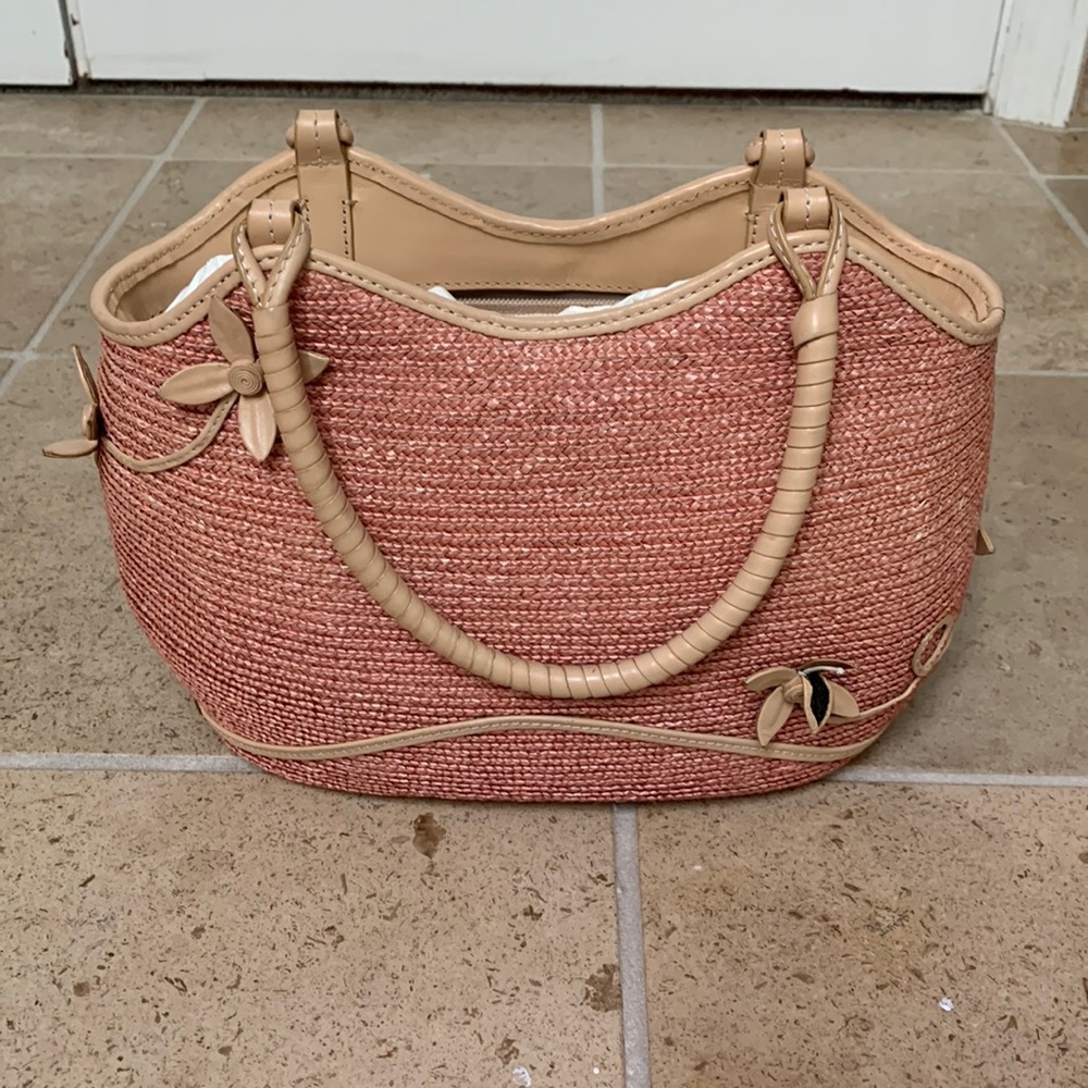 Cole Haan summer wicker purse